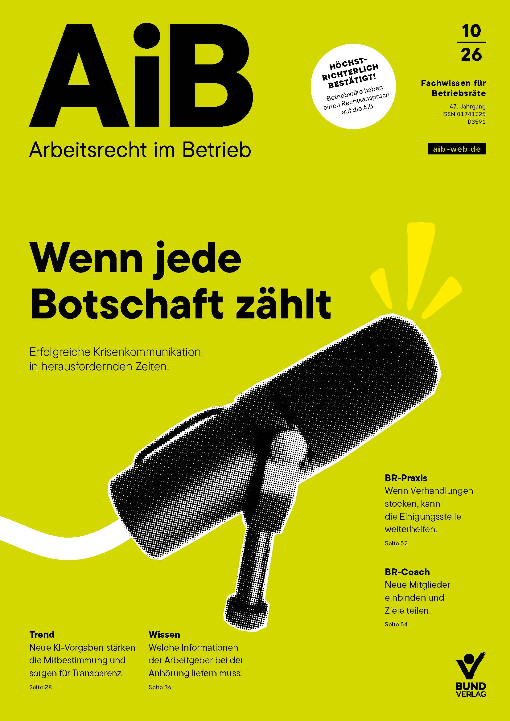 Aktuelles Titelbild AiB Magazin